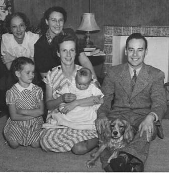 Bob Hooey and family as a baby