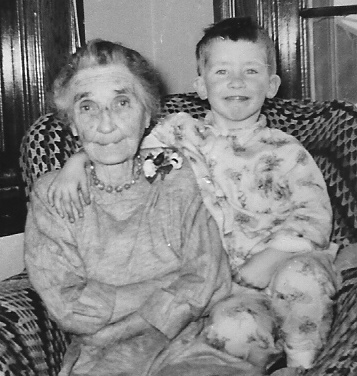 Bob Hooey and his grandmother